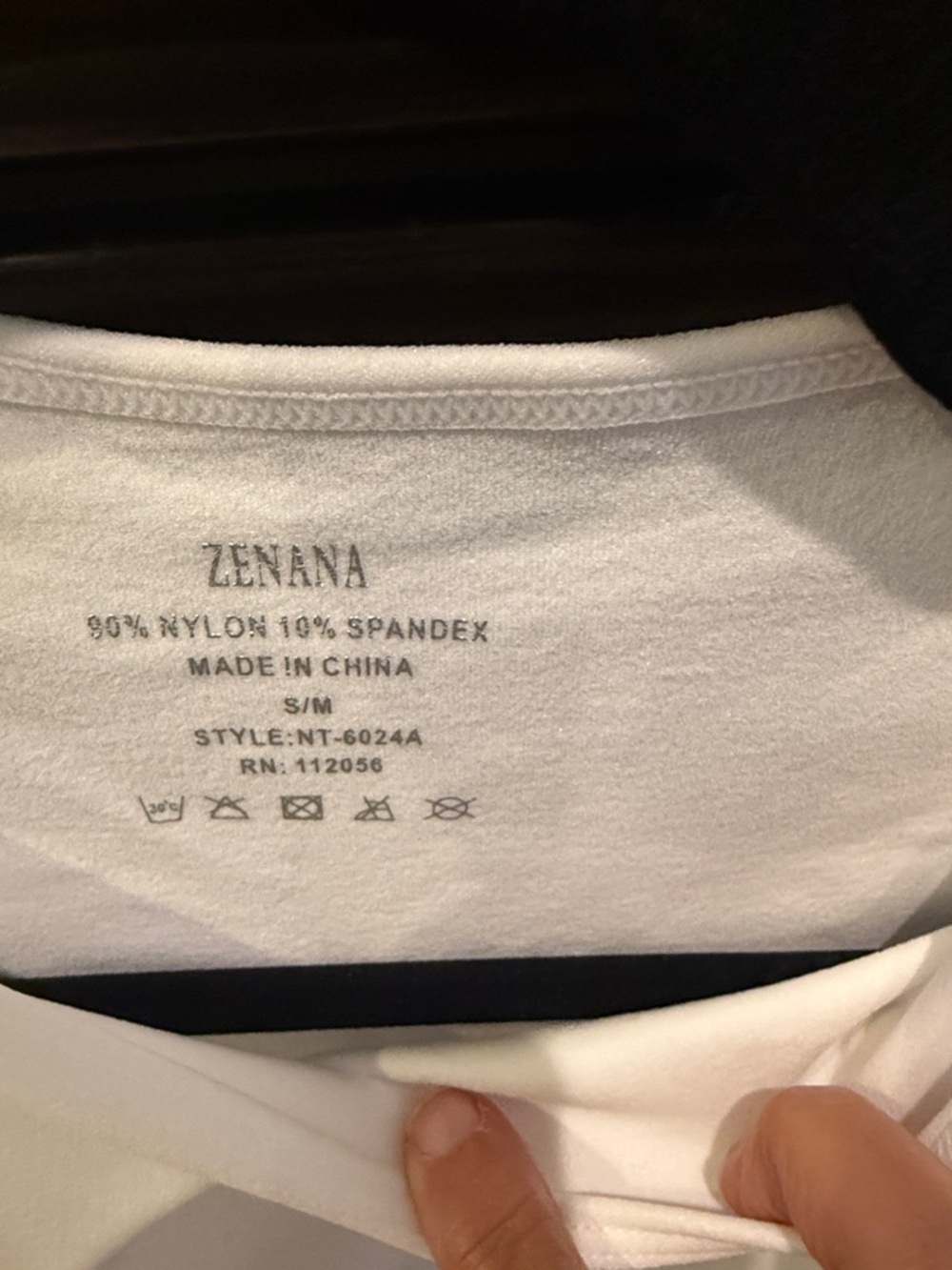 Zenana Outfitters White Cropped Tank with High Neck - Picture 2 of 4